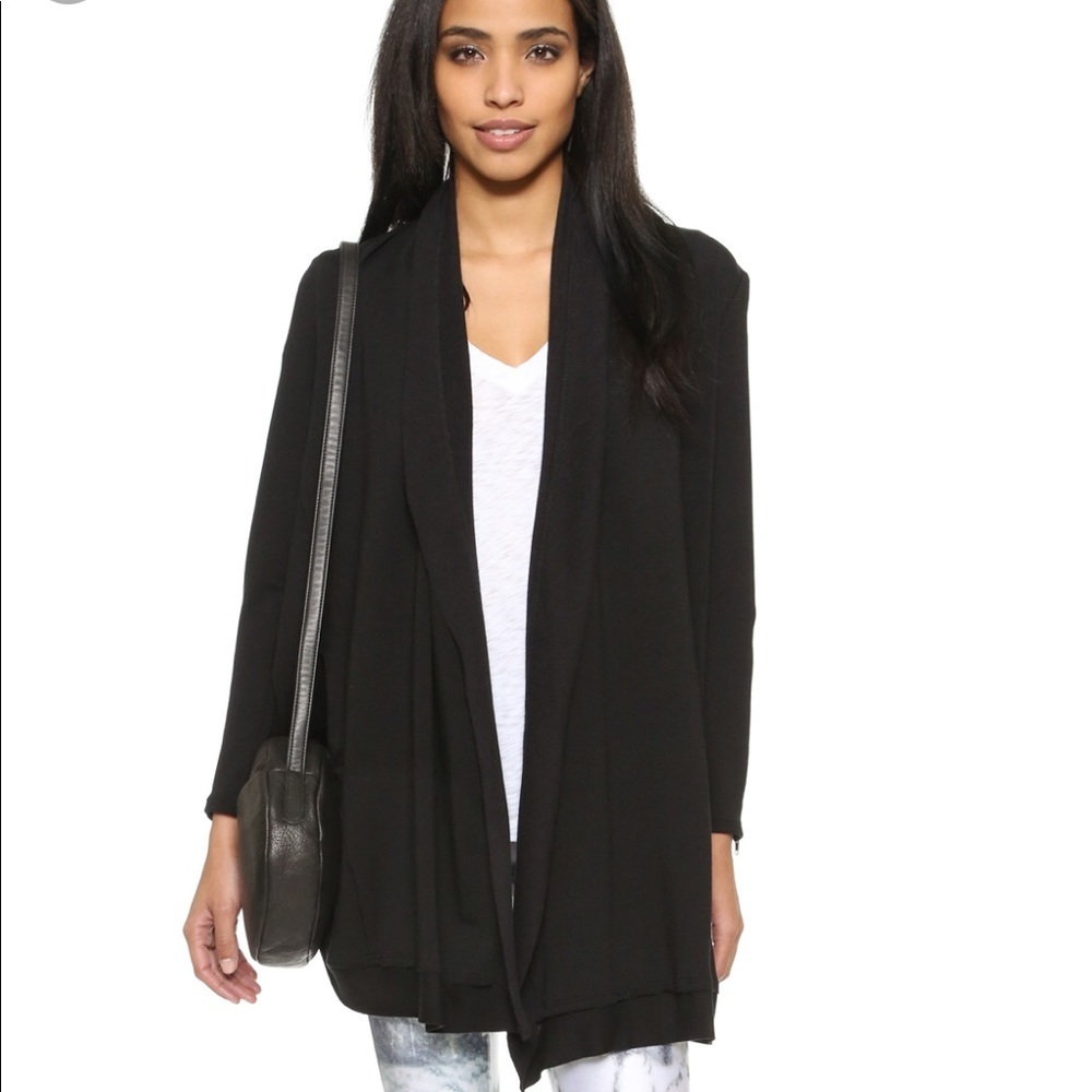 • Terez • Drape Cardigan Wrap Black Small